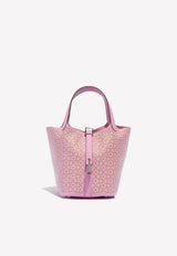 Lucky Daisy Picotin 18 in Mauve Sylvestre, Cuivre and White Swift with Palladium Hardware