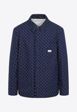 قميص طويل الأكمام بشعار الماركة ثنائي الأحرف