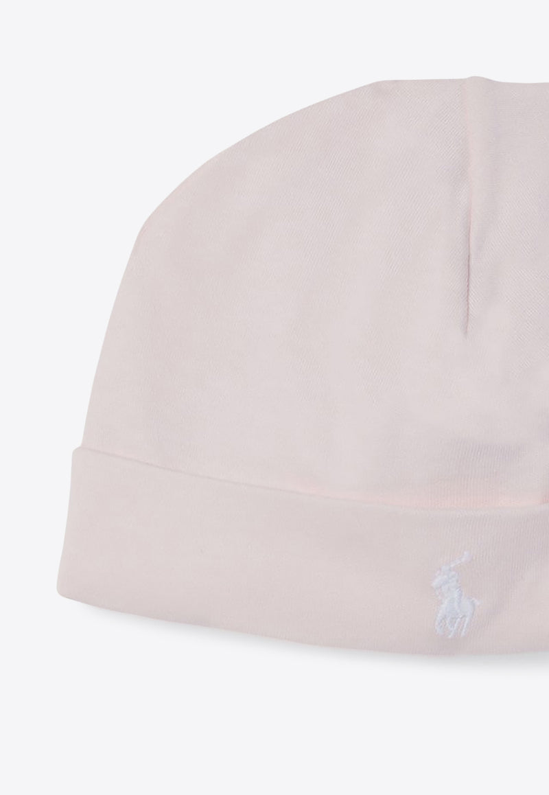 Polo Ralph Lauren Kids Babies Logo Embroidered Beanie Pink 310552454002CO/P_POLOR-DP