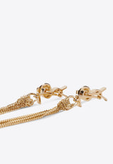 Bo Pompons Chaines Drop Earrings