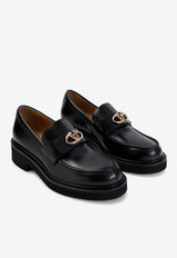 VLogo Locker Leather Loafers