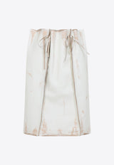 Knee-Length Leather Skirt