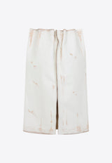 Knee-Length Leather Skirt