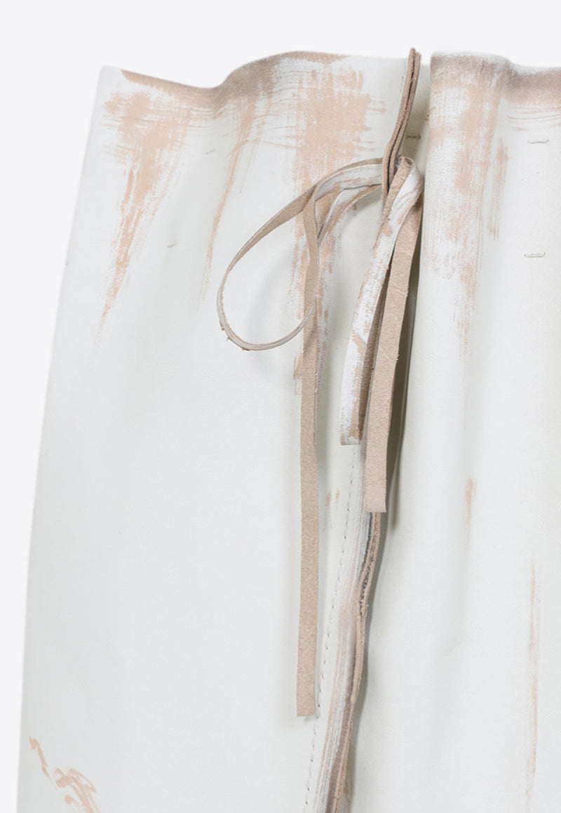 Knee-Length Leather Skirt