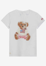 Polo Ralph Lauren Kids Babies Polo Bear Print T-shirt White 310844732001CO/S_POLOR-WHT