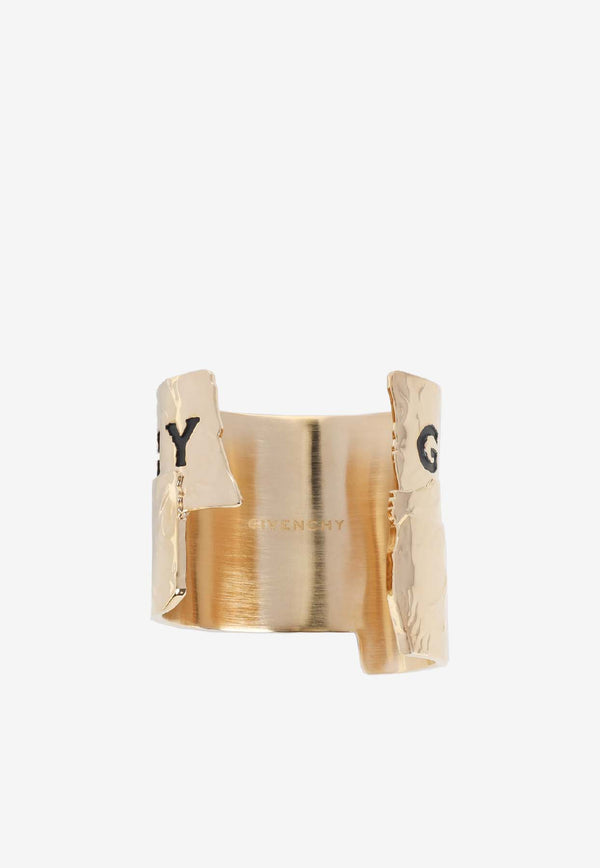 Tape Golden Cuff Bracelet