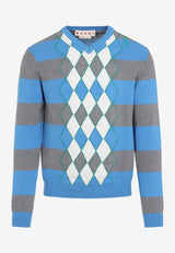 كنزة محبوكة بقَصة عنق V