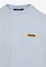 Crewneck T-shirt with Logo-Label