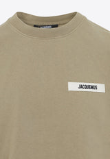 Crewneck T-shirt with Logo-Label