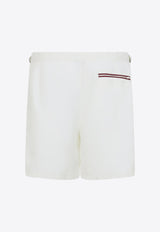 Swim Shorts with Embroidered-Logo
