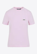 Crewneck T-shirt with Logo-Label