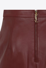 Nappa Leather Pencil Skirt