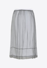 Silk Embroidered Skirt