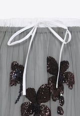 Silk Embroidered Skirt