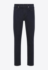 Washed Slim-Leg Jeans