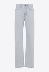 Straight-Leg Overwashed Jeans