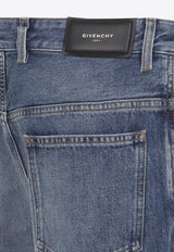 Straight-Leg Overwashed Jeans