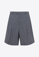 Checkered Bermuda Tailored Shorts