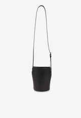 Nappa Leather Drawstring Bucket Bag