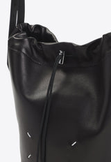 Nappa Leather Drawstring Bucket Bag