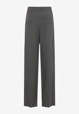 High-Rise Checkered Tailored Pants