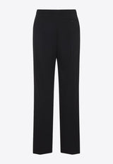 Tailored Pants with Satin-Stripe