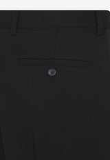 Tailored Pants with Satin-Stripe