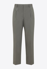 Straight-Leg Tailored Pants