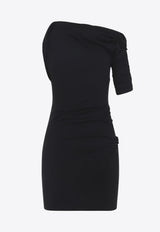 The Drapeado Asymmetric Mini Dress