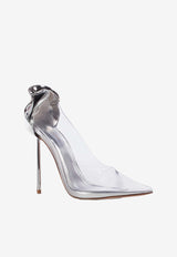 Le Silla Petalo 120 Plexi Pumps Silver 3121S100G3PPSILVER