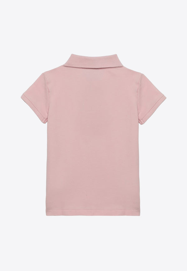 Polo Ralph Lauren Kids Girls Logo Embroidered Polo T-shirt Pink 312573242011CO/O_POLOR-HP