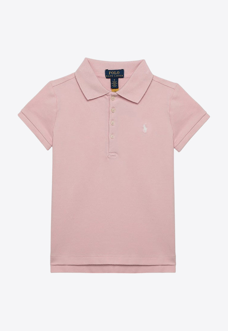 Polo Ralph Lauren Kids Girls Logo Polo T-shirt Pink 312573242011CO/Q_POLOR-HP