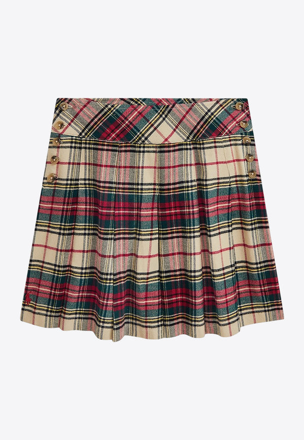 Polo Ralph Lauren Kids Girls Pleated Tartan Check Skirt Multicolor 312951834001CO/P_POLOR-CM