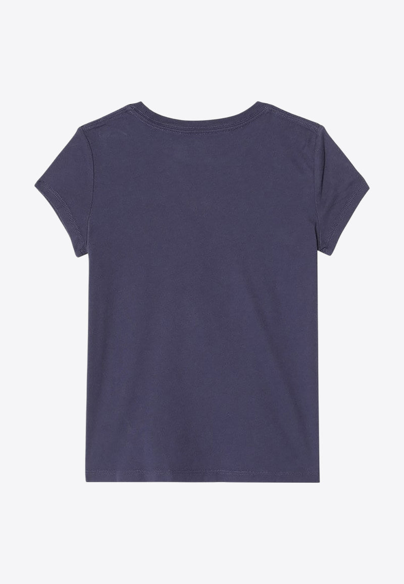 Polo Ralph Lauren Kids Girls Polo Bear Print T-shirt Blue 312965226001CO/Q_POLOR-BH