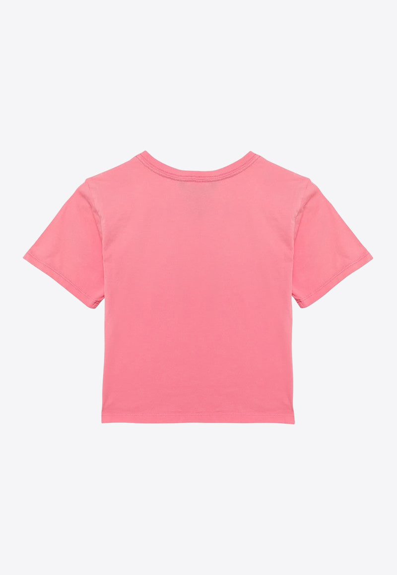 Polo Ralph Lauren Kids Girls Logo Print T-shirt Pink 313935286002CO/O_POLOR-RP