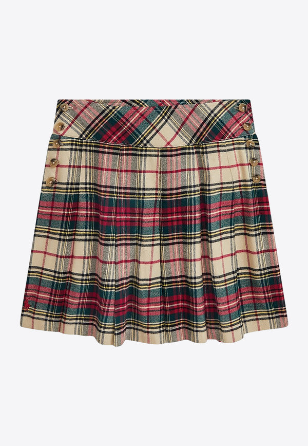 Polo Ralph Lauren Kids Girls Pleated Tartan Check Skirt Multicolor 313951834001CO/P_POLOR-CM