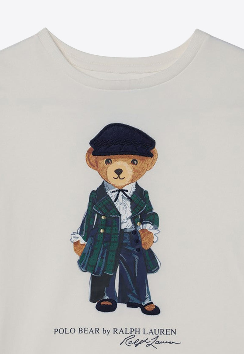 Polo Ralph Lauren Polo Bear Print Long-Sleeved T-shirt White 313952134001CO/P_POLOR-NE