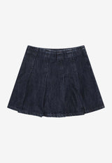 Polo Ralph Lauren Kids Girls Pleated Denim Skirt Blue 313978801001DE/R_POLOR-AW