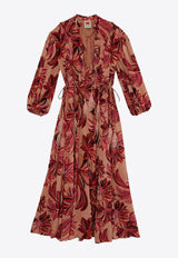 Farm Rio Floral Tapestry Maxi Dress Multicolor 314677FLORAL