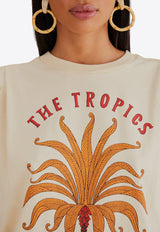 Farm Rio The Tropics Short-Sleeved T-shirt White 315035WHITE MULTI