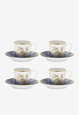 Haviland Le Brésil Coffee Cup - Set of 4 Multicolor 31855 501 2231 C4