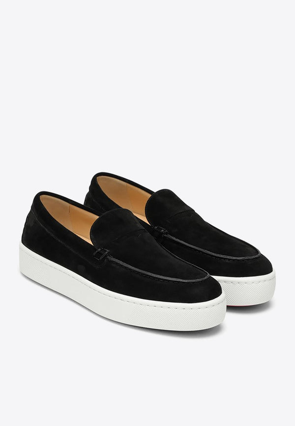 Christian Louboutin Paqueboat Suede Loafers Black 3190513LE/O_LOUBO-BK01