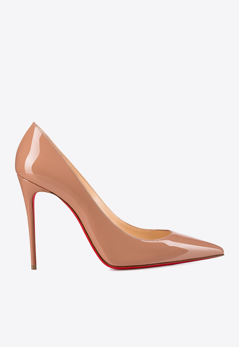 Christian Louboutin Kate 100 Patent Leather Pumps Blush 3191411LE/R_LOUBO-PK20