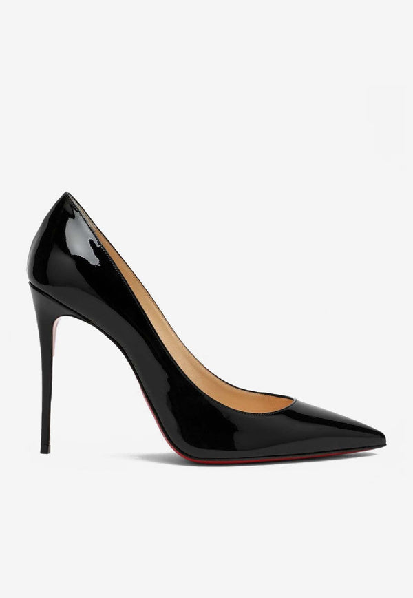 Christian Louboutin Kate 100 Patent Leather Pumps Black 3191411LE/S_LOUBO-BK01