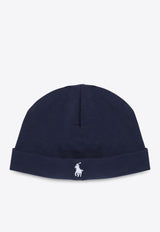 Polo Ralph Lauren Kids Babies Logo Embroidered Beanie Navy 320552454003CO/P_POLOR-RN