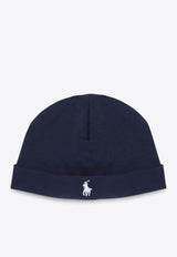 Polo Ralph Lauren Kids Babies Embroidered Logo Beanie Blue 320552454CO/Q_POLOR-RN