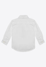 Polo Ralph Lauren Kids Baby Boys Logo Embroidered Shirt White 320819238001CO/O_POLOR-WHT