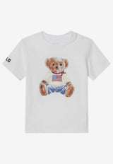 Polo Ralph Lauren Kids Babies Polo Bear Print T-shirt White 320844731001CO/R_POLOR-WHT