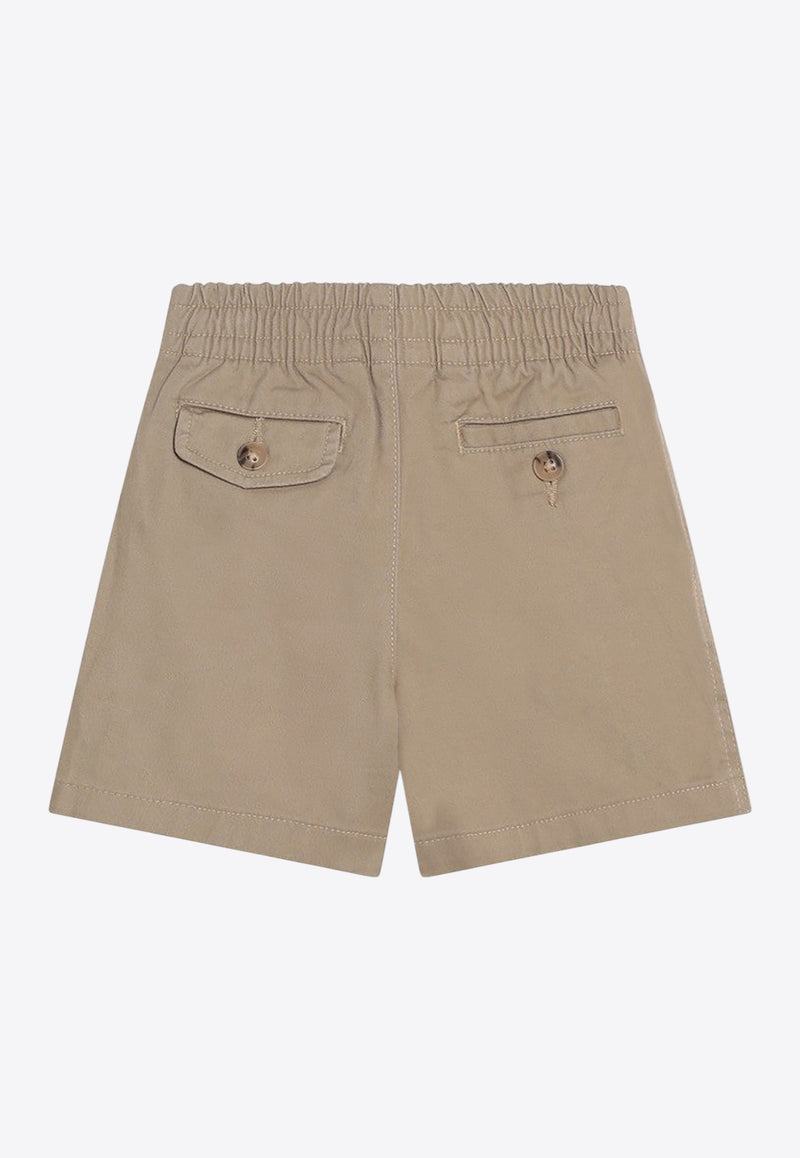 Polo Ralph Lauren Kids Babies Logo Embroidered Bermuda Shorts Beige 320855350002CO/Q_POLOR-KH