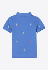 Polo Ralph Lauren Kids Babies All-Over Logo Polo T-shirt Blue 320882605006CO/Q_POLOR-SB